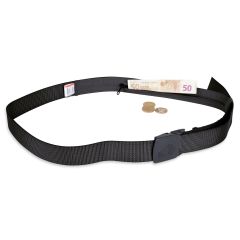 Travel waistbelt - Ceinture Tatonka avec poche zippée intérieure - 30mm - Noir