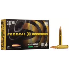 Munitions FEDERAL C/308 Win 168gr Sierra Matchking BTHP - Boite de 20