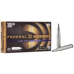 Munitions FEDERAL C/.308 168gr Tactical Bonded Tip - Boîte de 20