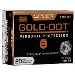 Munitions Speer® C/32 auto 60gr GDHP - Boîte de 20