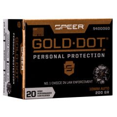 Munitions Speer® C/10mm auto 200gr GDHP - Boîte de 20