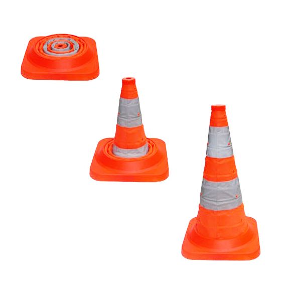 Cone pliable classe 2 - lumineux - 50cm
