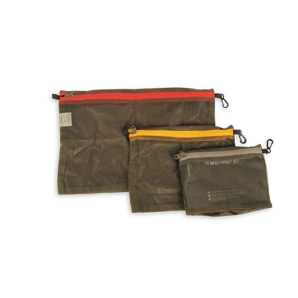 TT MESH POCKET SET - Set de 3 pochettes - Olive