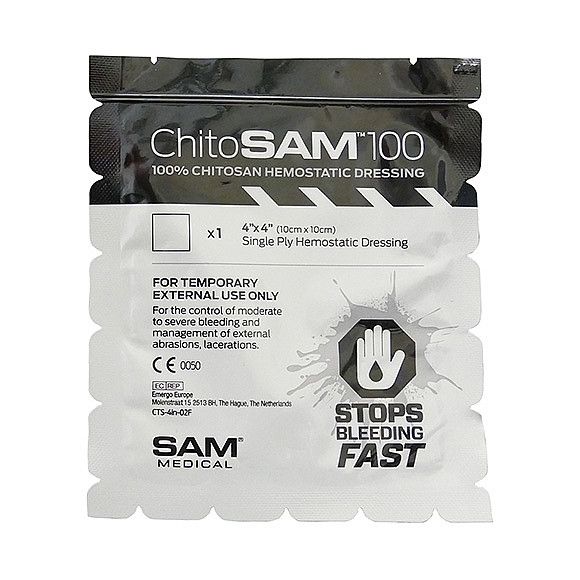 Pansement hémostatique - Chito Sam 100 - 10 x 10 cm